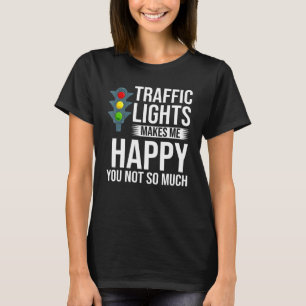 Camiseta Sinal de Semáforo Verde Amarelo Vermelho Pare Semá