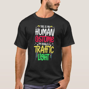 Camiseta Sinal de semáforo vermelho amarelo verde parada