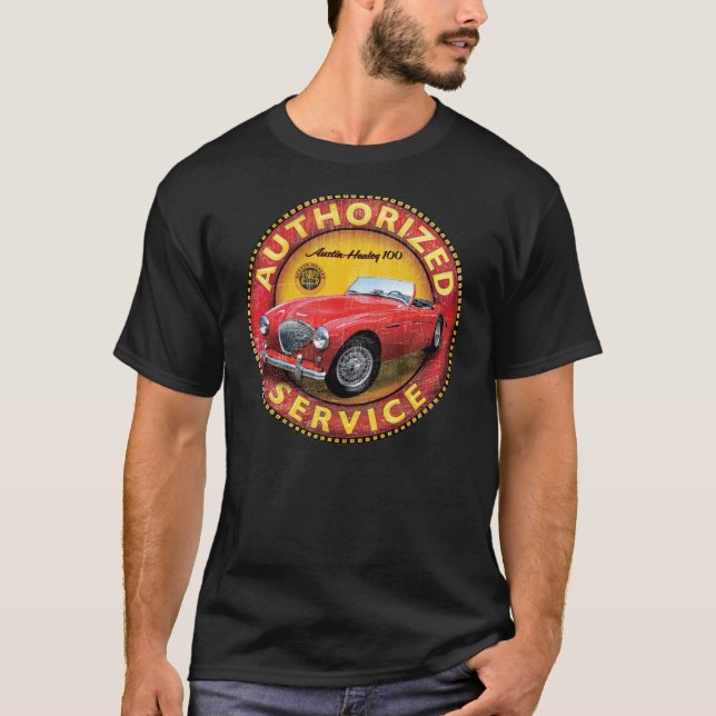 Camiseta Sinal de serviço Austin Healey 100 (Frente)