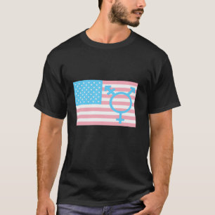 Camiseta Sinal de Sexo Trans Americano Orgulho Transexual A