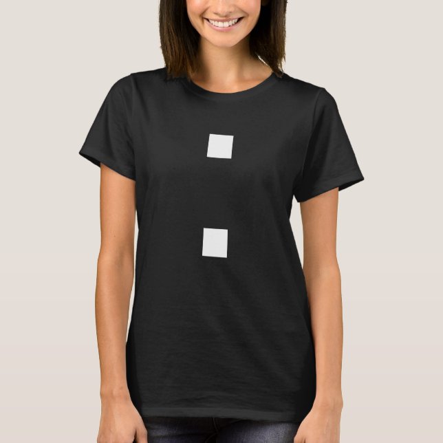 CAMISETA SINAL DE SÍMBOLO COLON MARCA DE PUNTURAÇÃO (Frente)