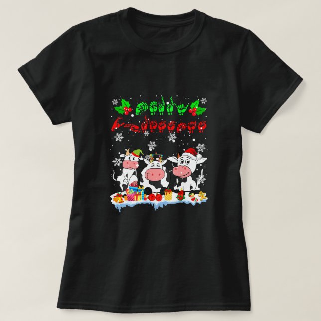 Camiseta Sinal de Sinal de Feira de Natal Feliz (Frente do Design)