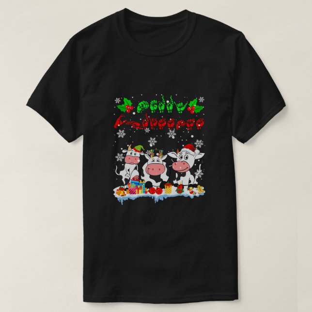 Camiseta Sinal de Sinal de Feira de Natal Feliz (Frente do Design)