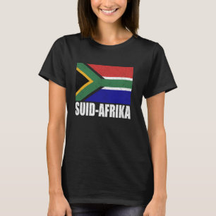 Camiseta Sinal de Suid-Afrika Grunge Vintage Souvenir Sul A