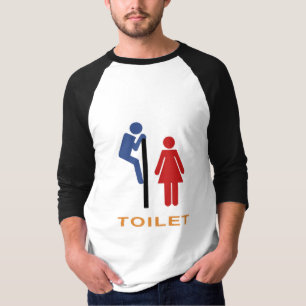 Camiseta Sinal de Toilet Engraçado