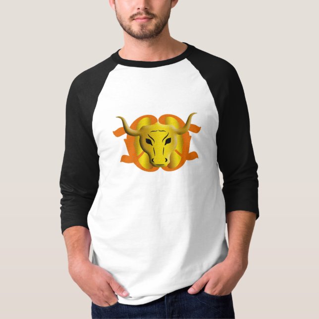 Camiseta Sinal de Touro Zodiac Taurus Design (Frente)