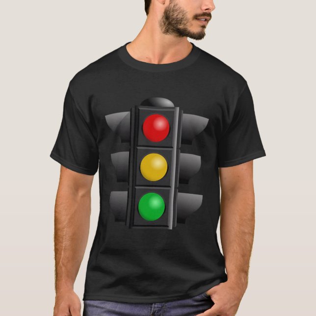 Camiseta Sinal de Tráfego Parar Luz (Frente)