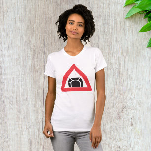 Camiseta Sinal de Trânsito de Alerta de Túnel Símbolo