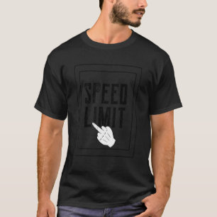 Camiseta Sinal de trânsito de Finger Street com limite de v