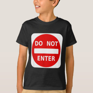 Camiseta Sinal de Trânsito de Rua Proibida S 