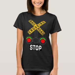 Camiseta Sinal de Trânsito Divertido Luzes de Cruzamento Fe