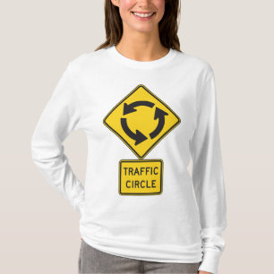 Camiseta Sinal de Trânsito em Rotatória Amarelo Diamante