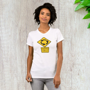 Camiseta Sinal de Trânsito em Rotatória Amarelo Diamante