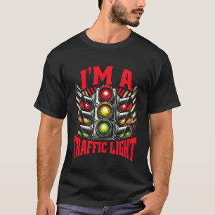 Camiseta Sinal de Trânsito Engraçado Pare Eu Sou Um Sinal d