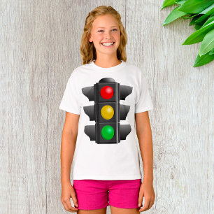 Camiseta Sinal de Trânsito Luz Vermelha Amarela Verde