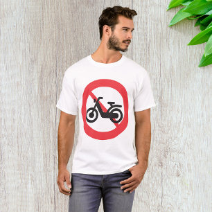 Camiseta Sinal de Trânsito Proibido Motocicletas