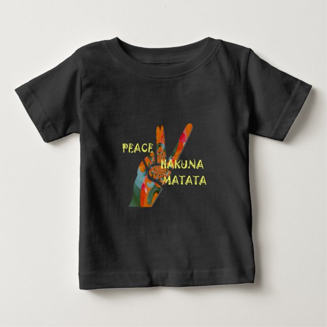 Camiseta Sinal de Vibes de Hakuna Matata (Frente)