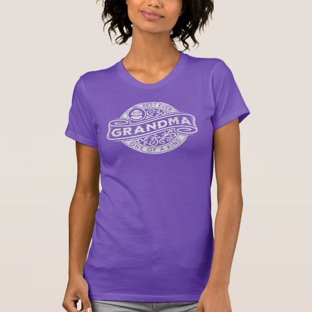 Camiseta Sinal de Vintage da Avó Silver (Frente)
