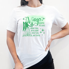 Camiseta Sinal de Virgo Zodiac Traços de Personalidade Horo