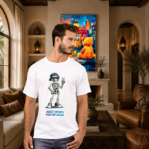 Sinal de Vitória Esqueleto Design de Humor Diverti