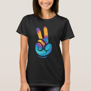 Camiseta Sinal de vitória Legal do Peace Love Hippie Rastaf