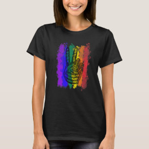 Camiseta Sinal de vitória símbolo da paz Abraçador de árvor