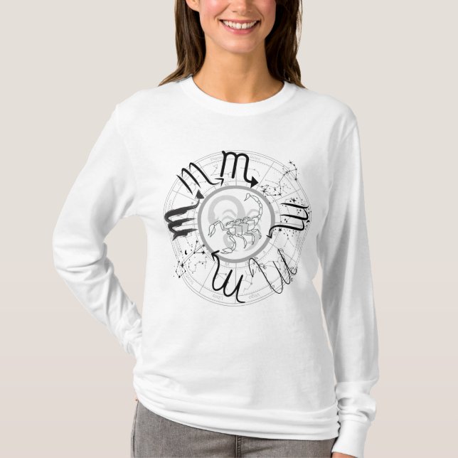 Camiseta Sinal de Zodiac Scorpio.w (Frente)