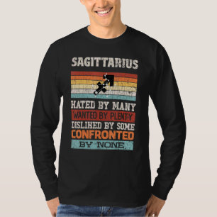 Camiseta Sinal de Zodíaco Sagitário Odiado por Muitos Gráfi