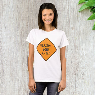 Camiseta Sinal de Zona a Frente da Estrada