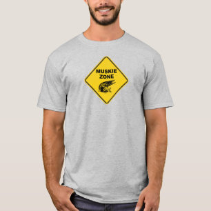 Camiseta Sinal de Zona de Pesca Muskie