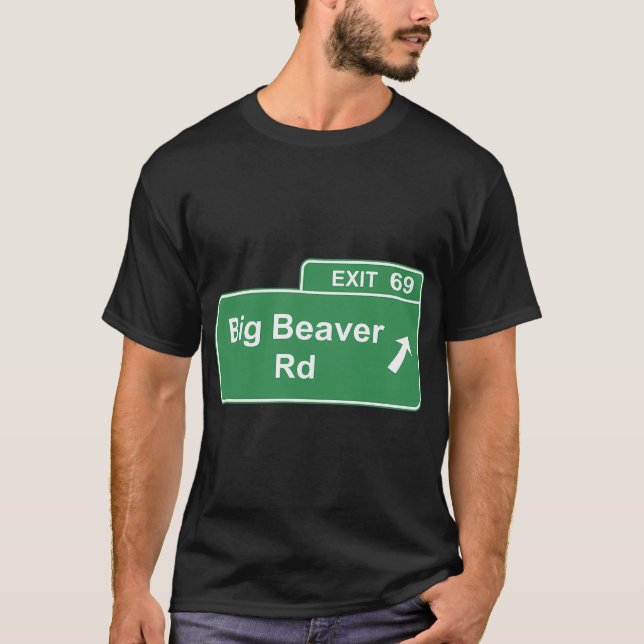 Camiseta Sinal Detroit do Big Beaver 69 (Frente)