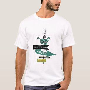 Camiseta Sinal do comensal do vintage das estradas