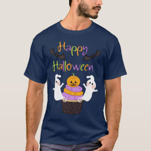 Camiseta Sinal do cupcake do Dia das Bruxas