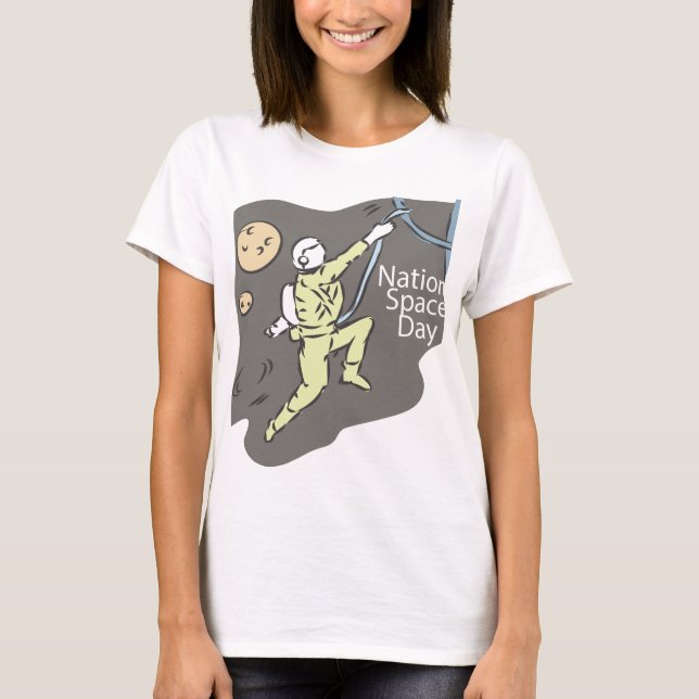 Camiseta Sinal do Dia Espacial Nacional (Frente)