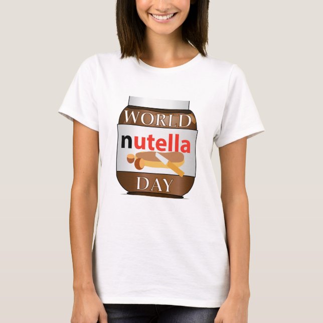 Camiseta Sinal do Dia Mundial da Nutella (Frente)