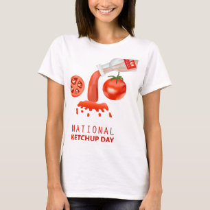 Camiseta Sinal do Dia Nacional do Ketchup