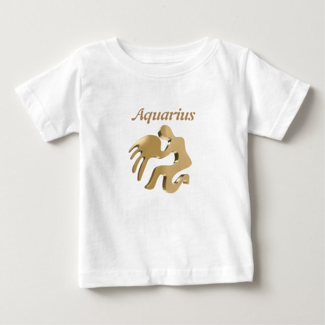 Camiseta Sinal do ouro do Aquário (Frente)
