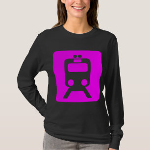 Camiseta Sinal do trem - magenta