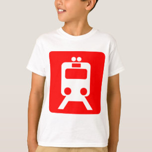 Camiseta Sinal do trem - Vermelho