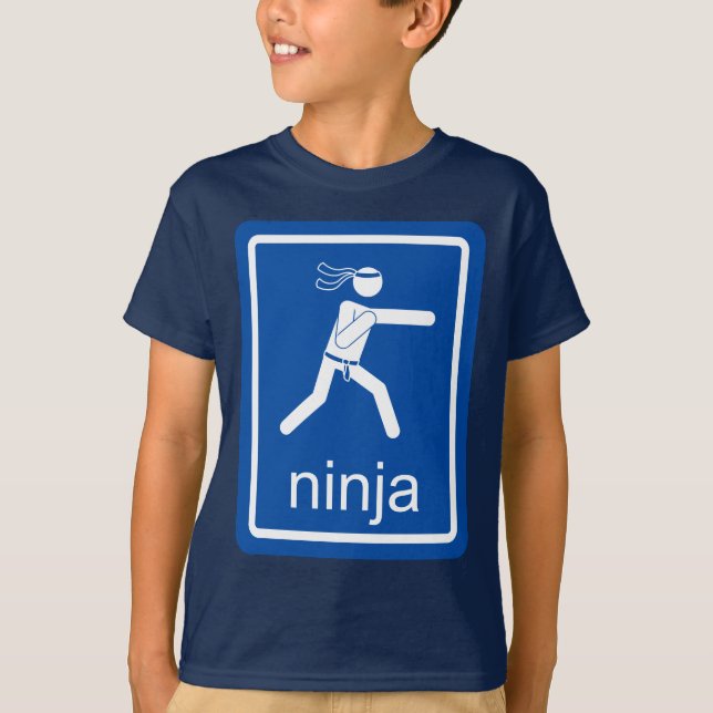 Camiseta sinal do universal do ninja (Frente)