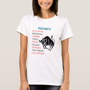 Camiseta Sinal do zodíaco do horóscopo do Taurus