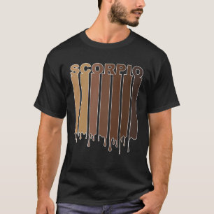 Camiseta Sinal do Zodíaco Escorpião Negro Escorpião Afro-Am