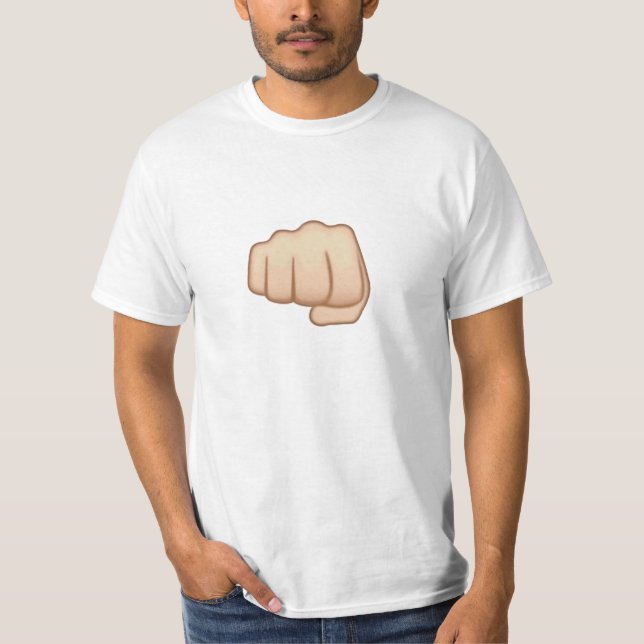 Camiseta Sinal Emoji da mão de Fisted (Frente)