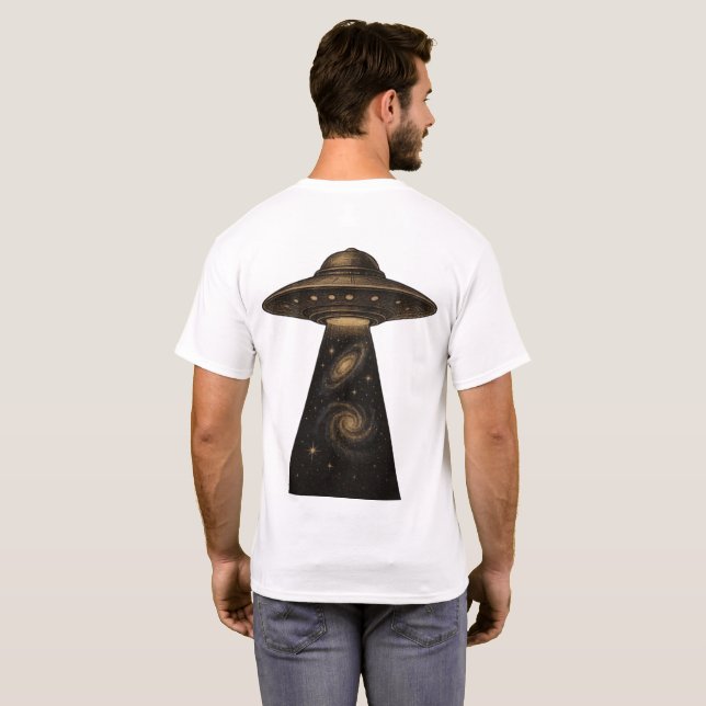 Camiseta SINAL INTERGALÁCTICO – Nunca Estivemos Sozinhos (Parte Traseira Completa)