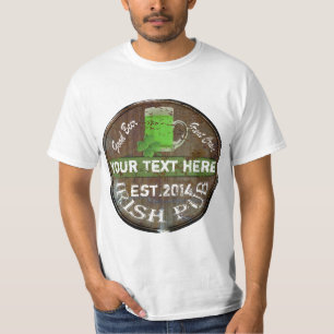 Camiseta Sinal irlandês personalizado do bar
