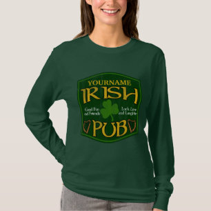 Camiseta Sinal irlandês personalizado do bar