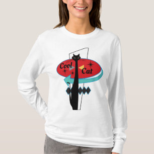 Camiseta Sinal legal MCM do gato da era atômica retro