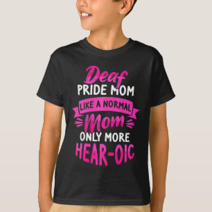 Camiseta Sinal Linguagem Deficiente Audiência ASL e Orgulho