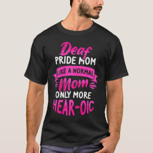 Camiseta Sinal Linguagem Deficiente Audiência ASL e Orgulho