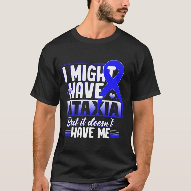 Camiseta Sinal neurológico Hemiataxia Blue Ribbon Neurologi (Frente)